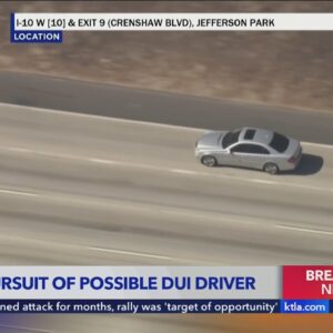 CHP officers pursue suspected DUI driver through L.A. County