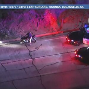 CHP pursues speeding motorcyclist in Southern California