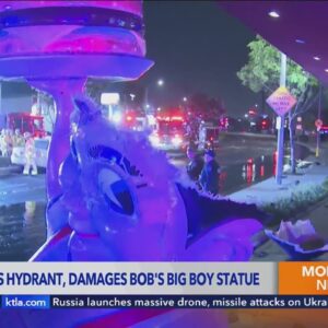 Crash in Downey decapitates ‘Bob’ statue in front of Bob’s Big Boy 