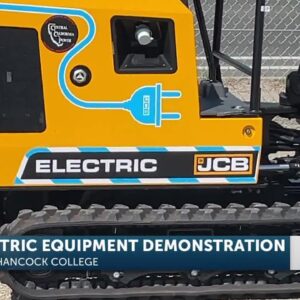 Electric equipment demonstration at Allan Hancock College