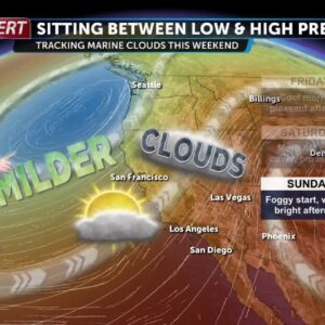 Stuck between high pressure and low pressure Friday, tracking cooler conditions this weekend