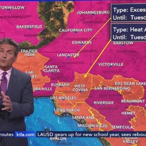 Heat wave continues Tuesday but some relief is on the way