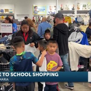 Local non-profits take kids back-to-school shopping in Santa Maria