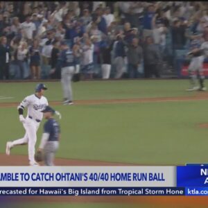 Man recalls catching Ohtani’s historic 40/40 home run ball