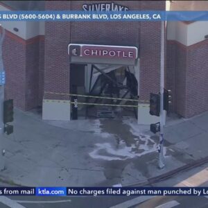 Motorist crashes through doors of Van Nuys Chipotle