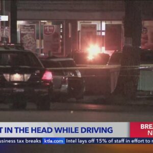 Motorist shot in head while driving in Los Angeles