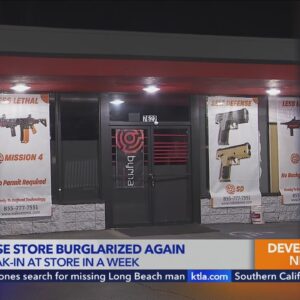 Los Angeles police investigating after self-defense store burglarized again 