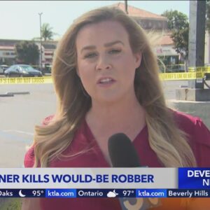 Would-be robber dead after store owner shoots him; other 2 suspects flee