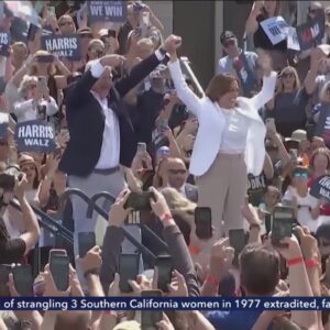 Presidential campaigns hold dueling rallies