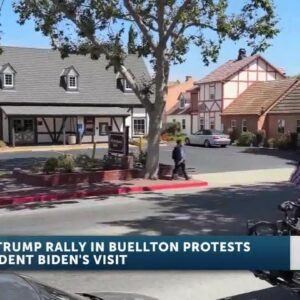 Pro-Trump Rally in Buellton Protests President Biden's visit