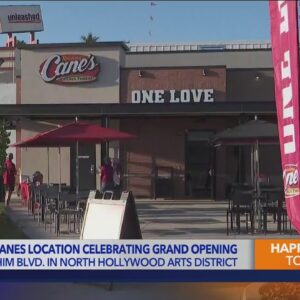 Raising Cane's celebrates grand opening in North Hollywood