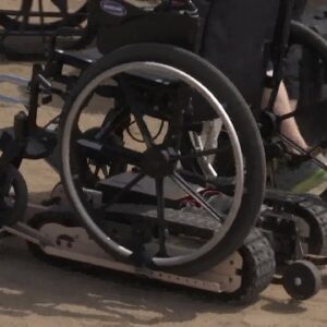 Special transportation device helps the mobility challenged access beaches and trails