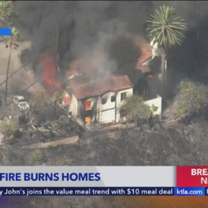 San Bernardino 'Edgehill Fire' burns multiple homes