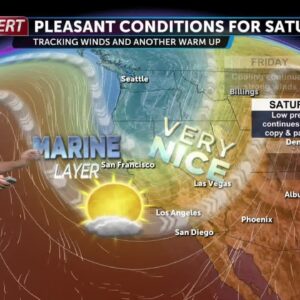 Saturday continues the cooling trend before temperatures go up Sunday