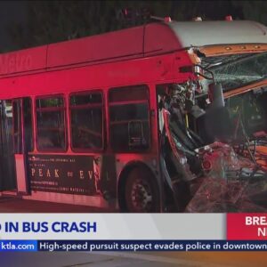 Seven people injured in Studio City after Metro bus crash