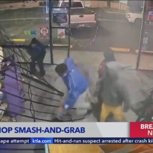 Smash-and-grab burglars use truck to ram into Chatsworth smoke shop