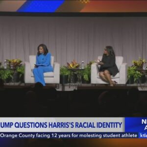 Trump falsely says Kamala Harris 'turned Black'