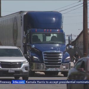 Chino residents frustrated over semi-trucks taking over street not meant for trucks