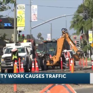 Utility work impacts Old Town Goleta traffic