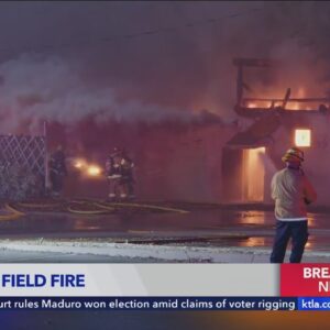 Fire guts historic baseball field used in 'A League of Their Own,' other movies