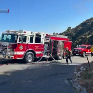 Van fire put out quickly near Montecito