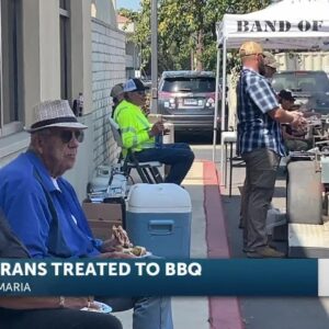 Veterans treated to bbq in Santa Maria