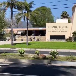 San Marcos High was placed on lockdown Thursday morning while deputies searched for reported ...