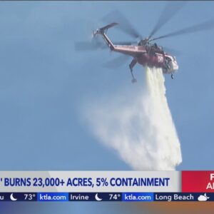 Airport Fire burns more than 23,000 acres in Orange, Riverside counties