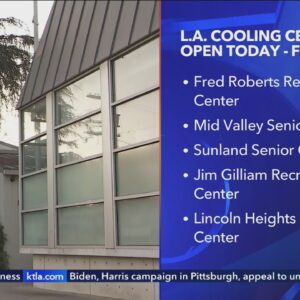 Augmented cooling centers to open as excessive heat warnings take effect