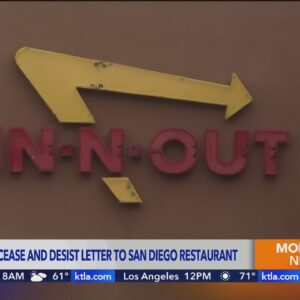 In-N-Out sends cease and desist letter to California restaurant