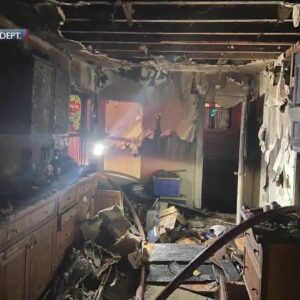 Kitchen damaged in Ventura house fire