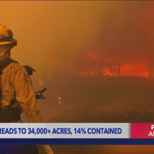 Line Fire spread to 34,000 acres; 14% contained