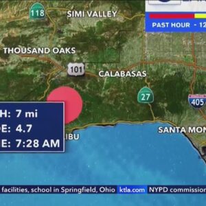 Magnitude 4.7 earthquake shakes Los Angeles area