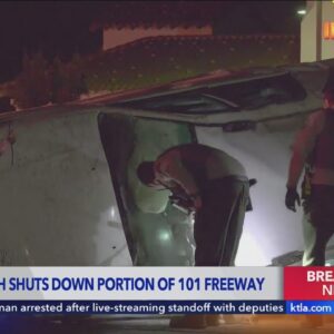 Major crash shuts down 101 Freeway in Ventura County 