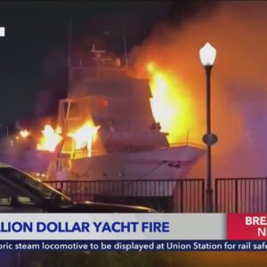 Multi-million dollar yacht erupts in flames in Marina del Rey