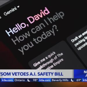 Newsom vetoes bills on AI regulation