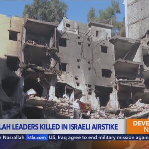 Israeli airstrikes kill dozens across Lebanon as Hezbollah confirms a 7th top commander was killed