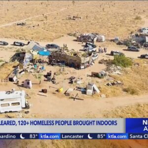 Over 100 homeless people removed from Palmdale encampment 