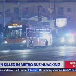 Passenger killed in hijacking, pursuit of MTA bus in Los Angeles