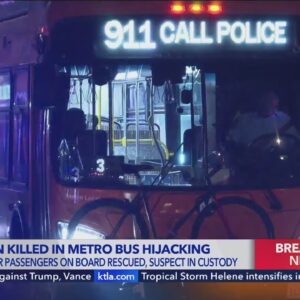 Passenger killed in Los Angeles Metro bus hijacking