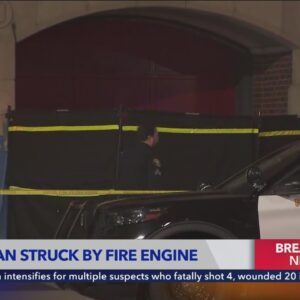 Pedestrian fatally struck by fire truck outside Long Beach station