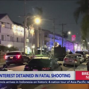 Person of interest detained in deadly Hawthorne shooting