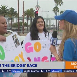 Runners Conquer the Bridge in San Pedro