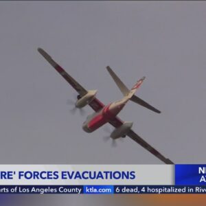 San Gabriel Canyon Bridge Fire forces evacuations