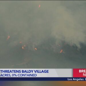 Slight progress being made on Bridge Fire in Los Angeles County 