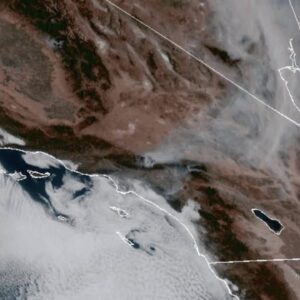 Southern California's wildfires as seen from space