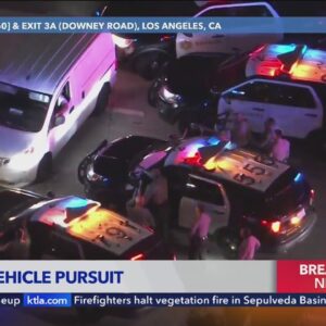 Stolen vehicle suspect arrested after pursuit in SoCal