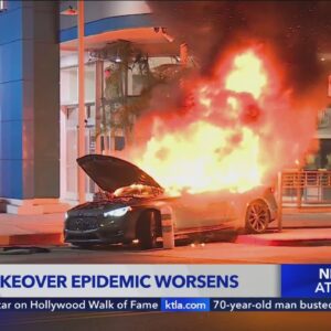 Street takeovers leave burning vehicles in South Los Angeles