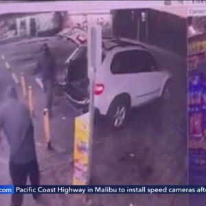 Suspects hit San Fernando Valley liquor stores in destructive thefts