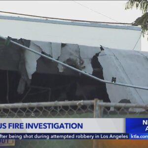 Suspicious fire investigation in Whittier